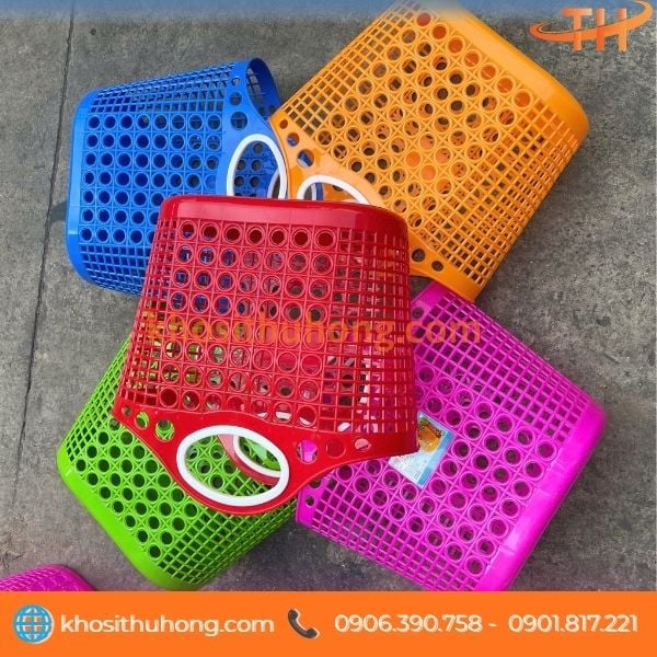 Giỏ nhựa đi chợ nhiều màu cho bạn lựa chọn Giỏ nhựa đi chợ nhiều màu cho bạn lựa chọn