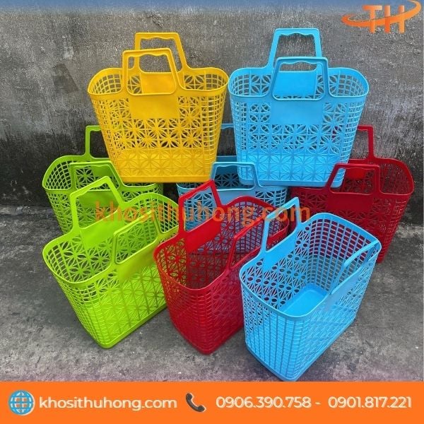 Thu Hồng cung cấp giỏ nhựa đi chợ giá sỉ Thu Hồng cung cấp giỏ nhựa đi chợ giá sỉ