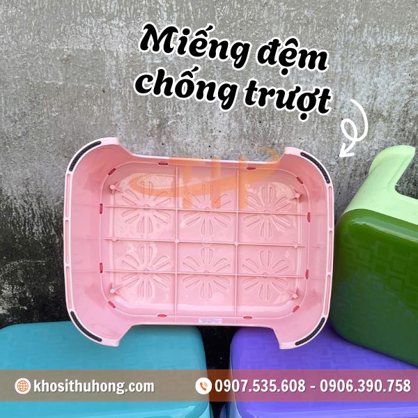 Thiết kế thông minh với miếng đệm chống trượt Thiết kế thông minh với miếng đệm chống trượt