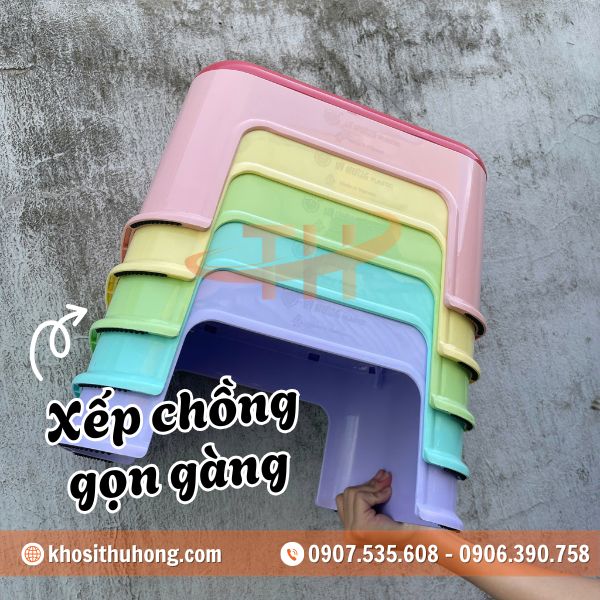 Xếp chồng gọn gàng giúp tiết kiệm diện tích Xếp chồng gọn gàng giúp tiết kiệm diện tích