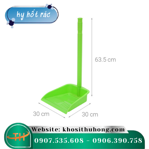 Ky hốt rác cán dài