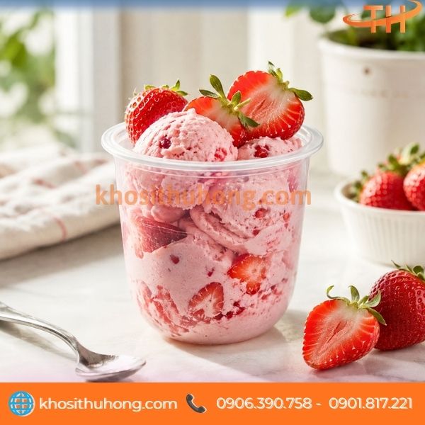 Ly nhựa 360ml đựng kem Ly nhựa 360ml đựng kem