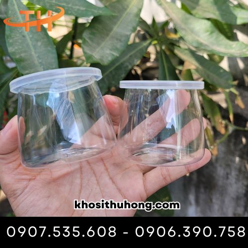 Hũ sữa chua pet có độ trong suốt cao