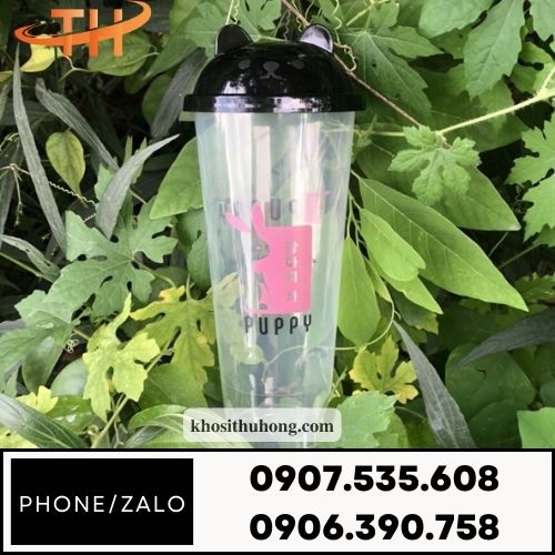 Ly nhựa nắp gấu