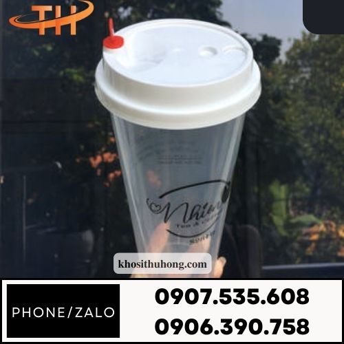 Ly nhựa nắp tim trắng sữa