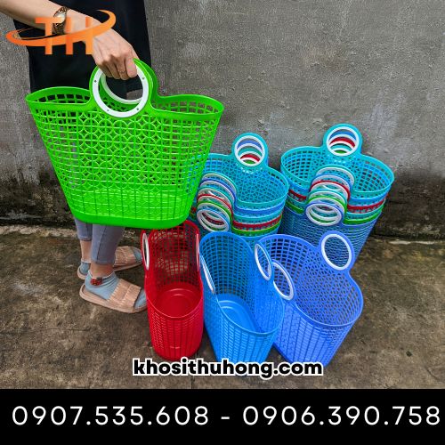 Giỏ xách quai tròn mềm mại, không gây đau