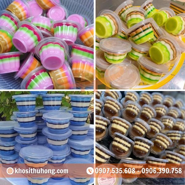 Bảo quản rau câu trong hũ bông mai với nắp đậy kín khít Bảo quản rau câu trong hũ bông mai với nắp đậy kín khít