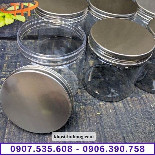 Hũ nhựa pet nắp nhôm bạc