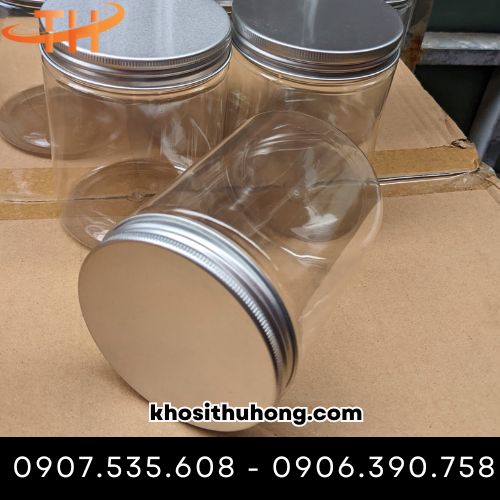 Hũ nhựa pet nắp nhôm bạc