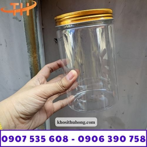 Hũ nhựa PET nắp nhôm vàng