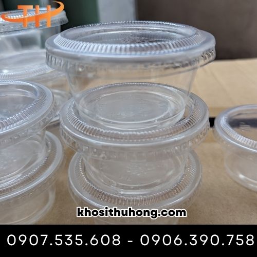 Hộp nhựa đựng nước sốt nắp rời