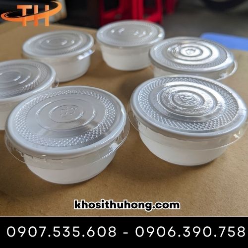 Hộp nhựa đựng nước sốt trắng sữa