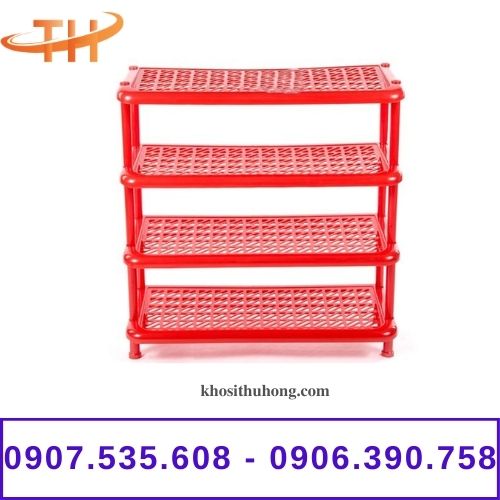 Kệ dép nhựa 4 tầng