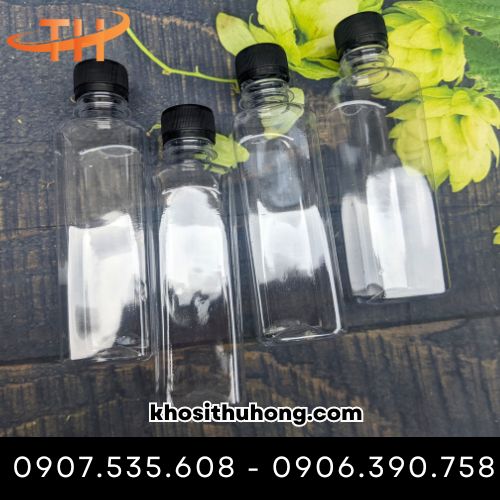 Chai nhựa vuông 330ml