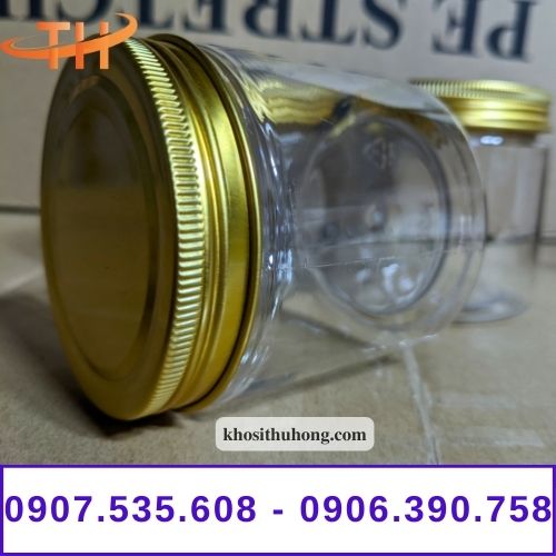 Hũ nhựa nắp nhôm giá sỉ