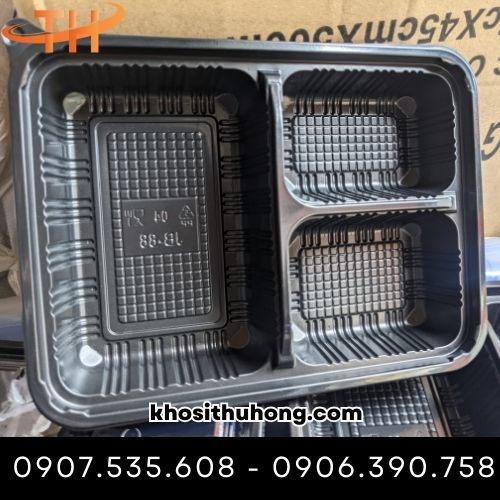 Hộp nhựa đế đen nắp trong