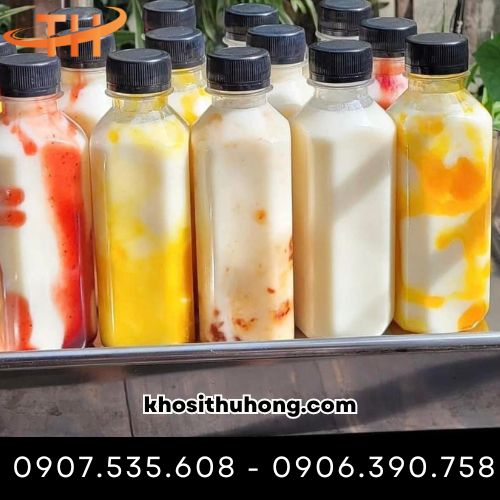 Chai nhựa đựng sữa chua
