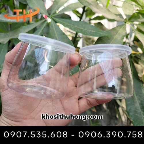Hũ sữa chua pet đáy tròn