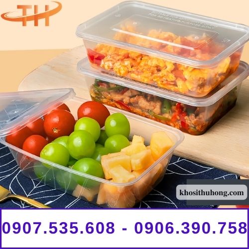 Hộp nhựa chữ nhật đựng thực phẩm