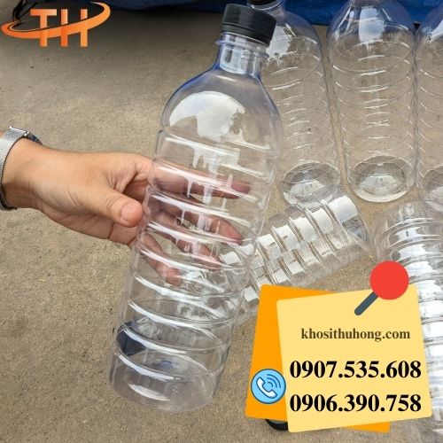 Chai nhựa 1 lít đựng mật ong