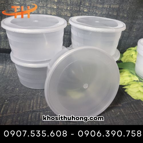 Hộp nhựa tròn 500ml