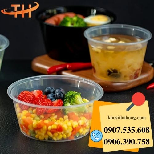hộp nhựa tròn đựng thức ăn