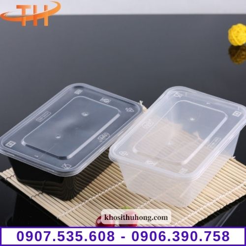 Hộp nhựa chữ nhật 750ml