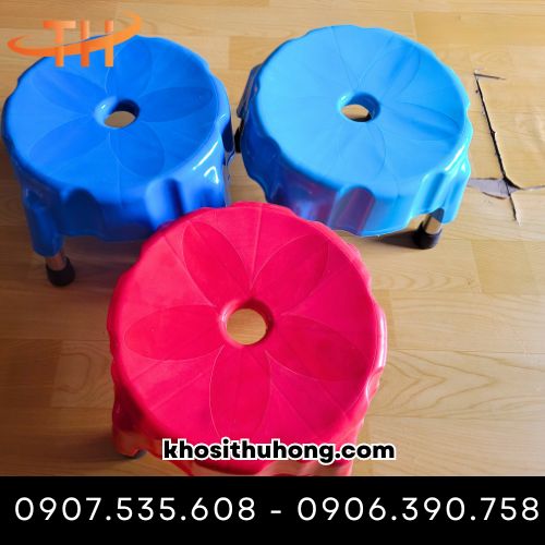 Ghế nhựa lùn chính phẩm dày dặn, chắc chắn