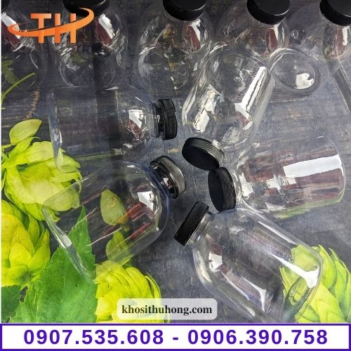 Chai nhựa tròn lùn