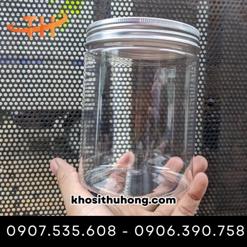 Hũ pet nắp nhôm bạc