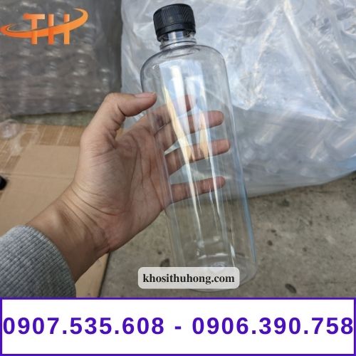 Chai nhựa trong suốt 1 lít