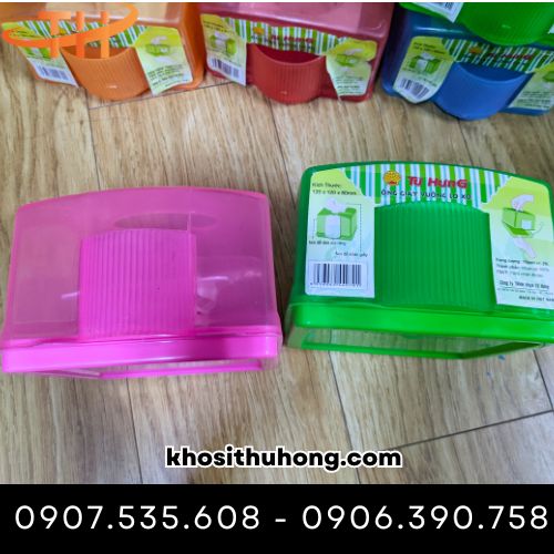 Hộp đựng khăn giấy có khay đựng tăm