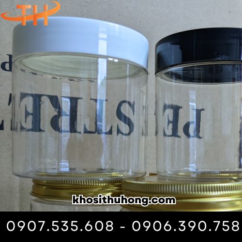 Hũ nhự pet nắp trắng sữa