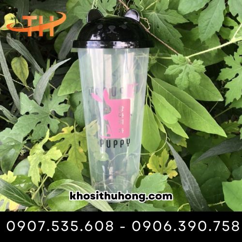 Ly nhựa nắp gấu