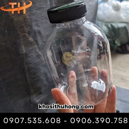 Chai nhựa tròn lùn 400ml