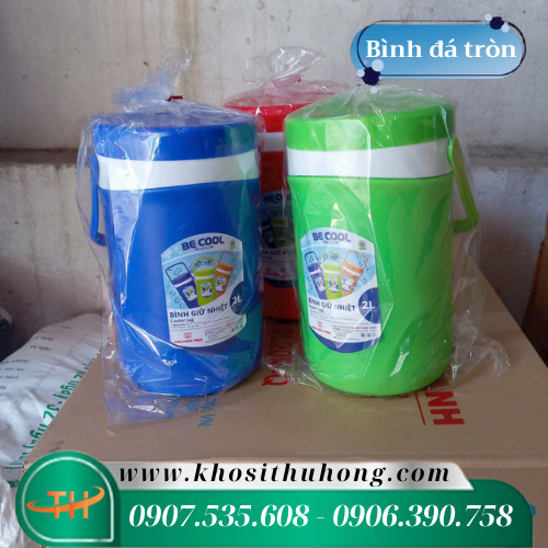 Bình đá tròn giữ nhiệt có quai cầm