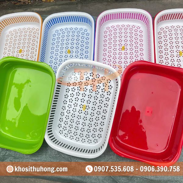 Bộ rổ thau được thiết kế 2 lớp tách biệt Bộ rổ thau được thiết kế 2 lớp tách biệt