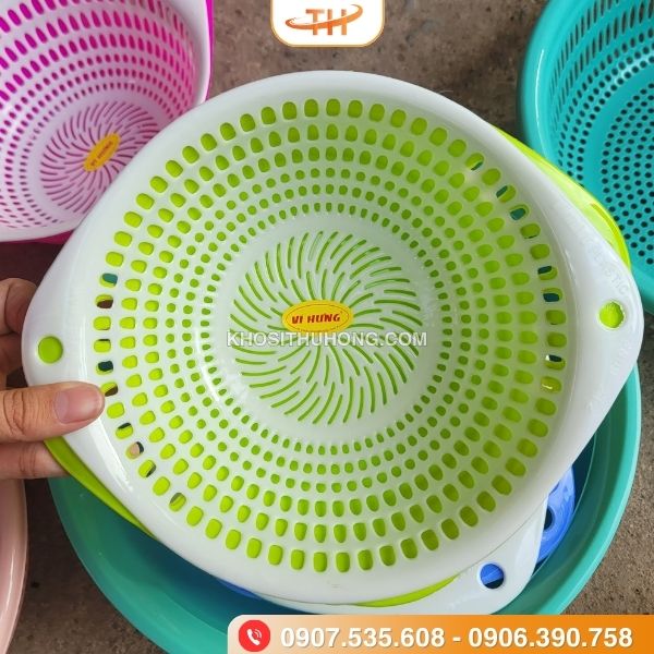 Bộ thau rổ 2 trong 1 đa năng Bộ thau rổ 2 trong 1 đa năng