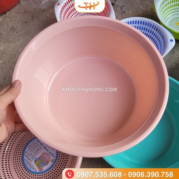Bộ thau rổ với chất liệu nhựa an toàn Bộ thau rổ với chất liệu nhựa an toàn