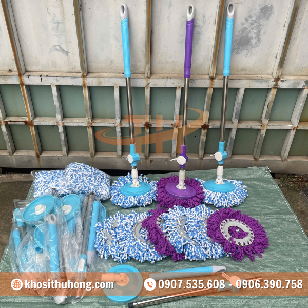 Cây lau nhà xoay 360 độ với thiết kê đầu xoay linh hoạt Cây lau nhà xoay 360 độ với thiết kê đầu xoay linh hoạt