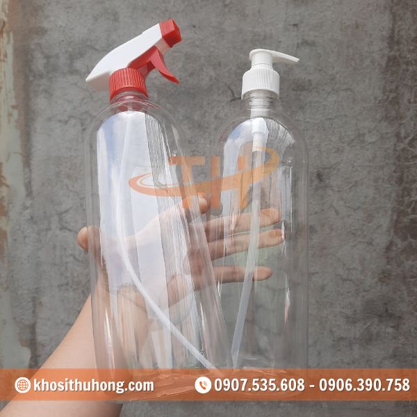 Chai nhựa vòi xịt 1 lít có độ bền cơ học cao Chai nhựa vòi xịt 1 lít có độ bền cơ học cao