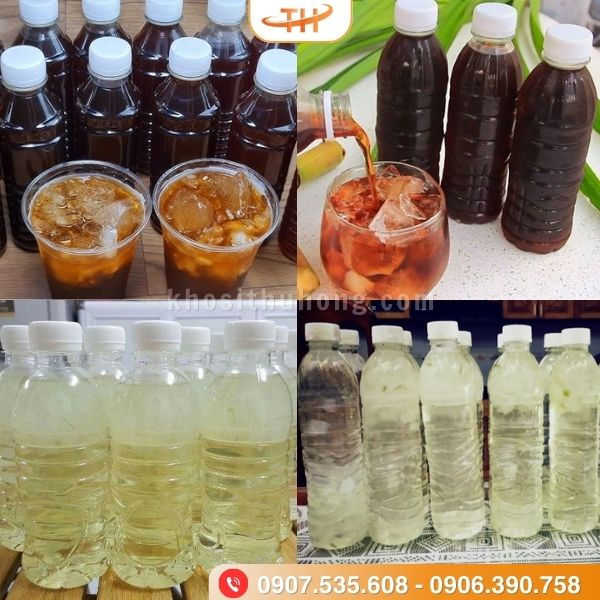 Chai đựng nước giải khát: nước sâm, nha đam Chai đựng nước giải khát: nước sâm, nha đam