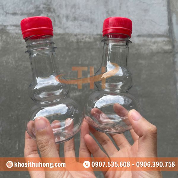 Chai hồ lô 150ml với chất liệu nhựa PET an toàn, hạn chế đổ vỡ Chai hồ lô 150ml với chất liệu nhựa PET an toàn, hạn chế đổ vỡ