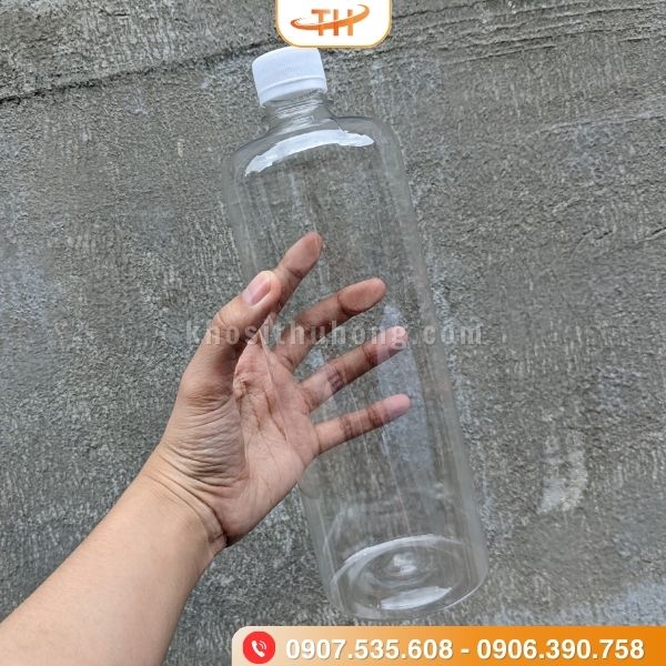 Chai nhựa 1 lít bảo quản thực phẩm kín đáo Chai nhựa 1 lít bảo quản thực phẩm kín đáo