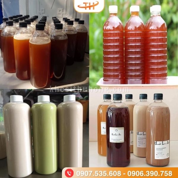 Chai nhựa 1 lít đựng thực phẩm tiện lợi Chai nhựa 1 lít đựng thực phẩm tiện lợi