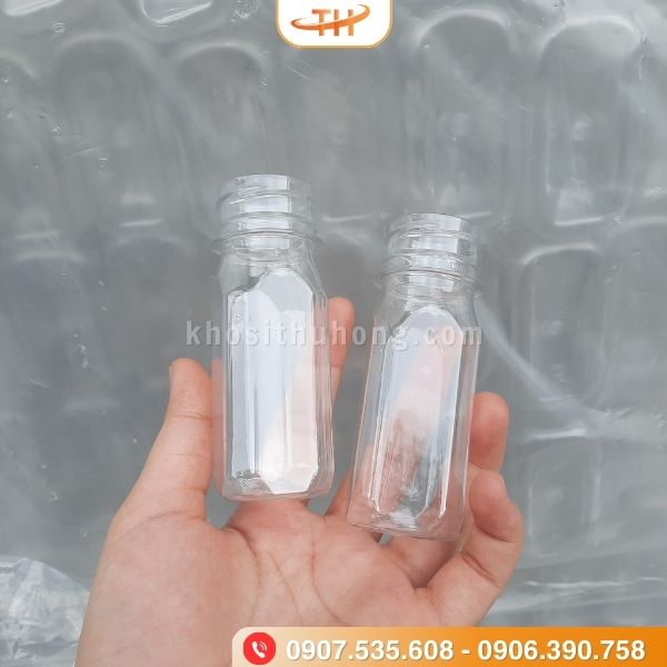 Chai nhựa 50ml đựng nước sốt hải sản, nước chấm bánh tráng Chai nhựa 50ml đựng nước sốt hải sản, nước chấm bánh tráng