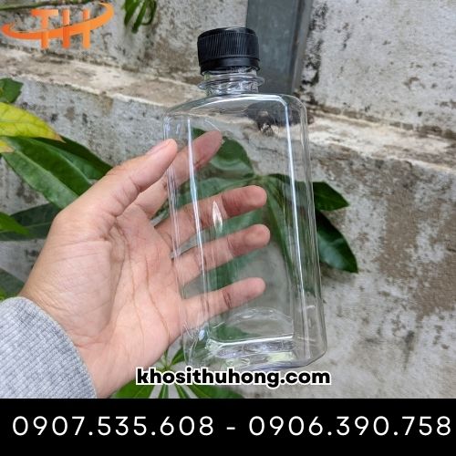 Chai nhựa dẹp dùng 1 lần