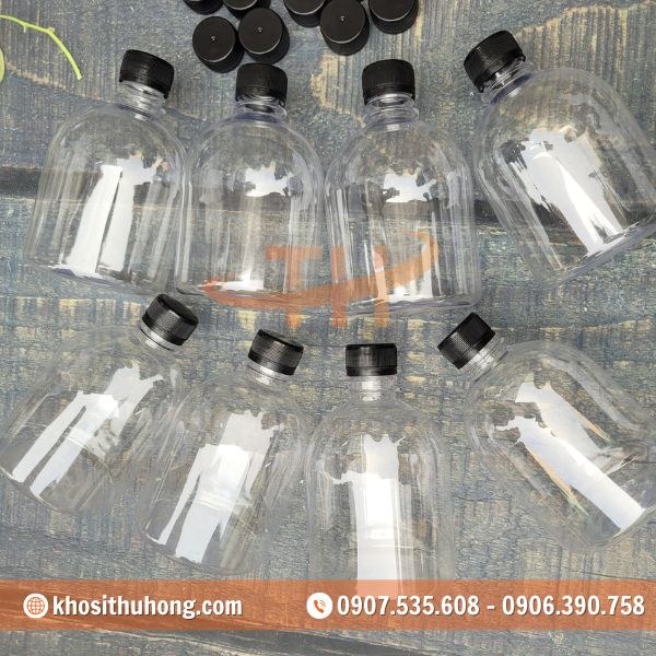 Chai nhựa lùn 400ml với chất liệu nhựa cao cấp Chai nhựa lùn 400ml với chất liệu nhựa cao cấp
