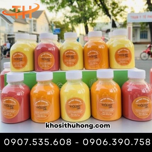 Chai nhựa tròn lùn 400 - 500ml