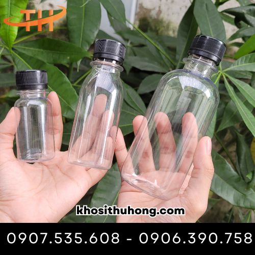 Chai nhựa có nhiều kích thước khác nhau